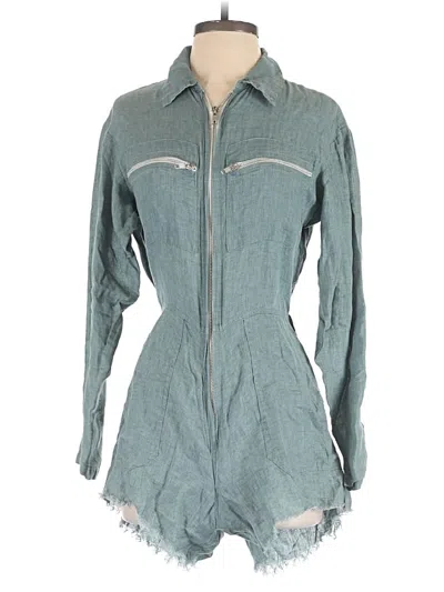 Pre-owned Jen's Pirate Booty Romper In Teal