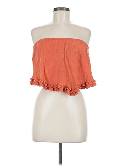 Pre-owned Jen's Pirate Booty Sleeveless Blouse In Orange