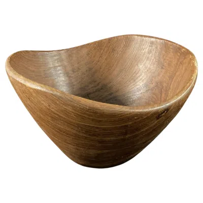 Pre-owned Jens Quistgaard A 1960s Scandinavian Teak Bowl In The Style Of  In Brown