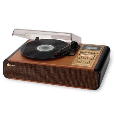Jensen 3-speed Turntable In Brown