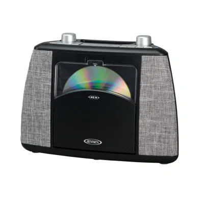 Jensen Portable Decorative Radio With Bluetooth In Black