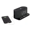 Jensen Qi Wireless Charging Clock In Black