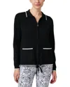 J'envie Short Knit Jacket In Black