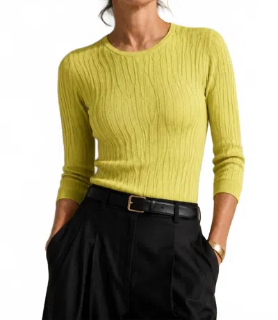 J'envie/eli Amalfi Textured Tunic In Kiwi In Multi