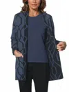 J'envie/eli Aspen Cardigan In Indigo/black In Multi