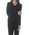 J'envie/eli Basic V-neck Sweater In Black In Black