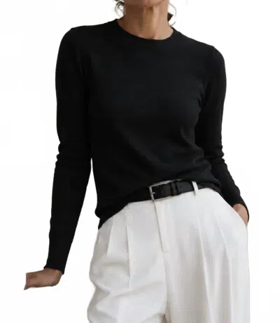 J'envie/eli Cammi Crewneck Sweater In Black
