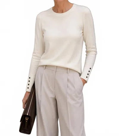 J'envie/eli Cammi Crewneck Sweater In Ivory In Neutral