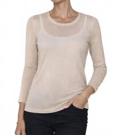 J'envie/eli Celestine Shimmery Tunic In Gold