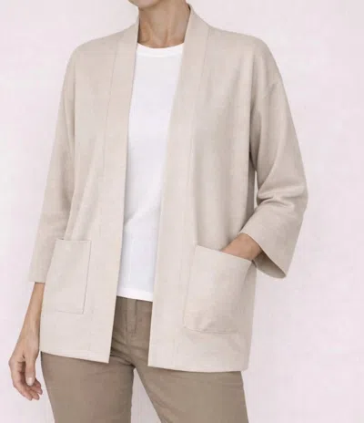 J'envie/eli Celia Car Coat In Fawn In Neutral