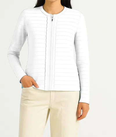 J'envie/eli Chania Fringe Jacket In White