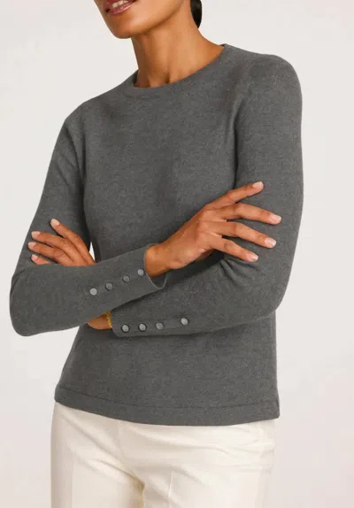 J'envie/eli Dorothea Long Sleeve Top In Putty In Gray