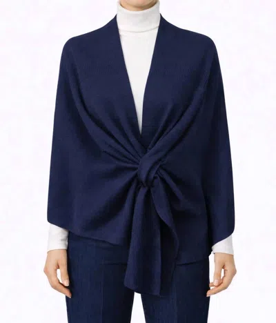 J'envie/eli Foundation Tab Wrap In Navy In Blue