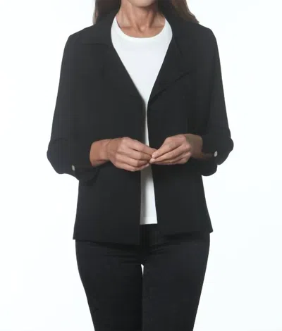 J'envie/eli Open Front Cardigan In Black