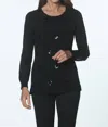 J'envie/eli Sequin Top In Black