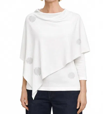 J'envie/eli Seville Beaded Poncho In White