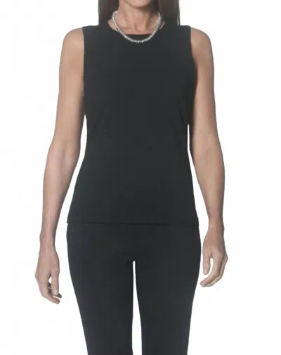 J'envie/eli Shell Tank Top In Black