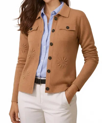 J'envie/eli Siena Bloom Jacket In Camel In Multi