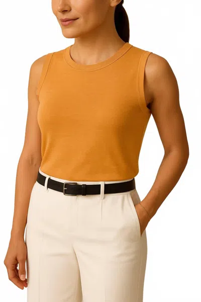 J'envie/eli Sunblush Shell Top In Melon In Orange