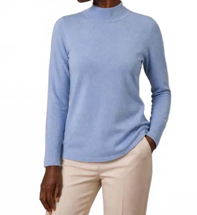 J'envie/eli Terri Mockneck Sweater In Sky In Blue
