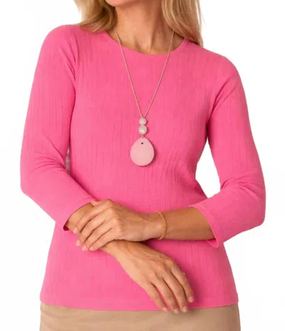 J'envie/eli The Amalfi Tunic In Cerise In Pink