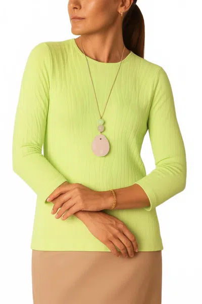 J'envie/eli The Amalfi Tunic In Kiwi In Green