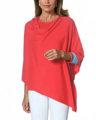 J'envie/eli The Calella Cape Top In Poppy In Red