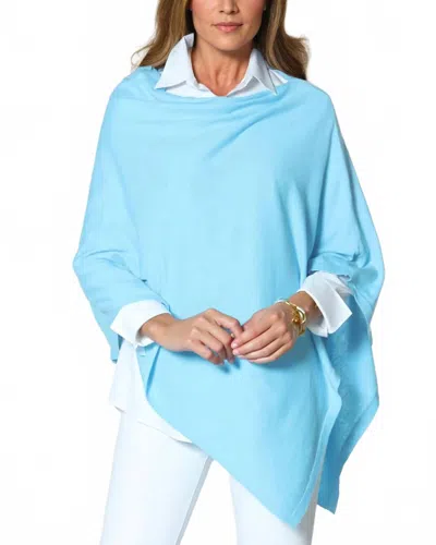 J'envie/eli The Calella Cape Top In Turquoise In Blue