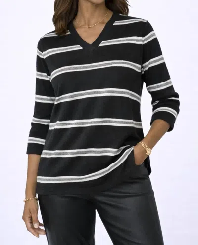 J'envie/eli The Caleta Top In Black/white