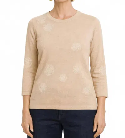 J'envie/eli The Ischia Top In Wheat/white In Neutral