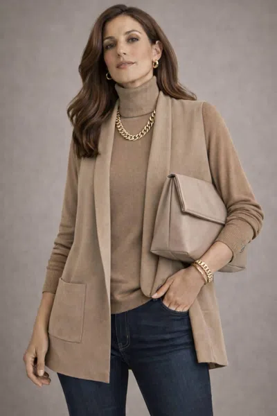 J'envie/eli The Leila Vest In Camel In Brown