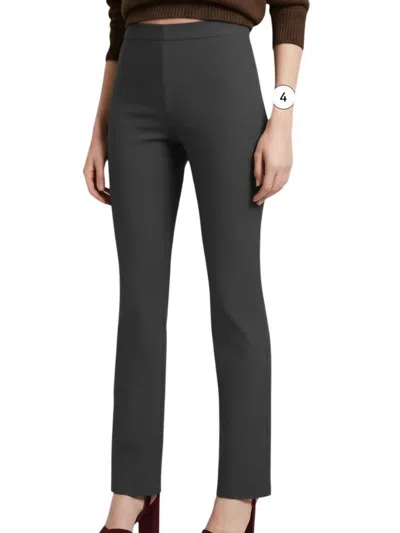 J'envie/eli The Modena Straight-leg Pant In Charcoal In Black