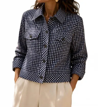 J'envie/eli The Portsmouth Jacket In Navy/white In Multi