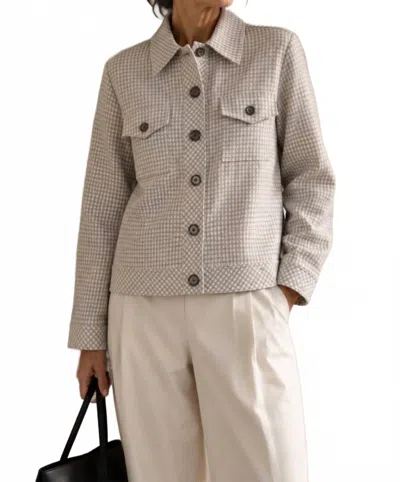 J'envie/eli The Portsmouth Jacket In Pearl/white In Gray