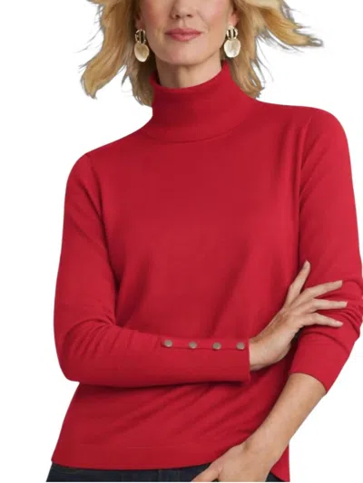J'envie/eli The Talia Turtleneck Sweater In Red