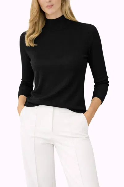 J'envie/eli The Terri Mockneck Sweater In Black