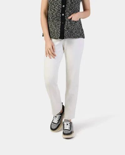 J'envie/eli The Vecchio Straight-leg Pant In Ivory In White
