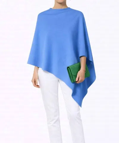 J'envie/eli Toscana Elbow Length Pullover Poncho In Marine In Blue