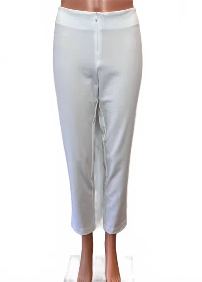 J'envie/eli Women's Calvary Twill Ankle Pant In White