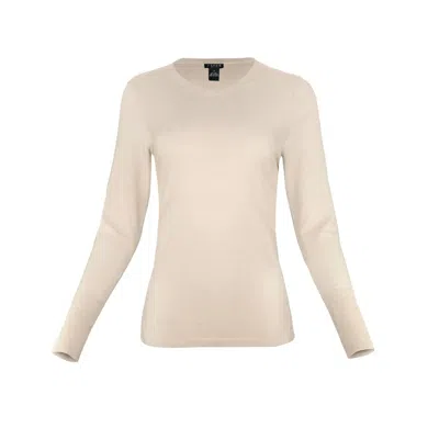 J'envie/eli Women's Cammi Crewneck Sweater In Stone In Neutral