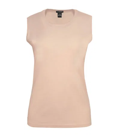 J'envie/eli Women's Fawn Basic Shell Tank Top In Nude