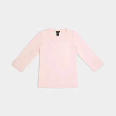 J'envie/eli Women's Gee-gee Crewneck Tee In Pale Pink In Multi