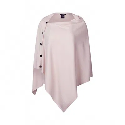 J'envie/eli Women's Luzern Side-button Poncho In Pale Pink