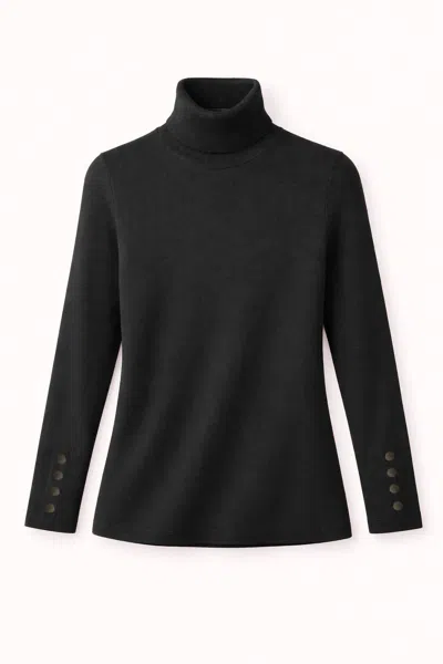 J'envie/eli Women's Talia Turtleneck Sweater In Black