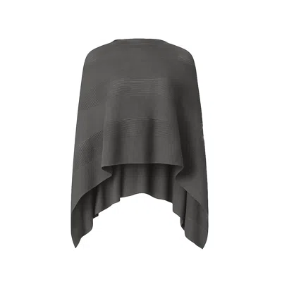 J'envie/eli Women's The Belle Poncho Top In Putty In Gray