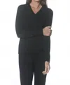 J'envie/eli Basic V-neck Sweater In Black In Black
