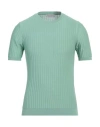 Jeordie's Man Sweater Light Green Size S Cotton In Green