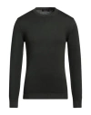 Jeordie's Man Sweater Military Green Size S Merino Wool In Black