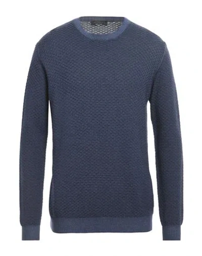 Jeordie's Man Sweater Navy Blue Size Xl Merino Wool