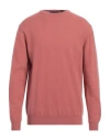 Jeordie's Man Sweater Antique Rose Size Xxl Wool, Cashmere In Pink